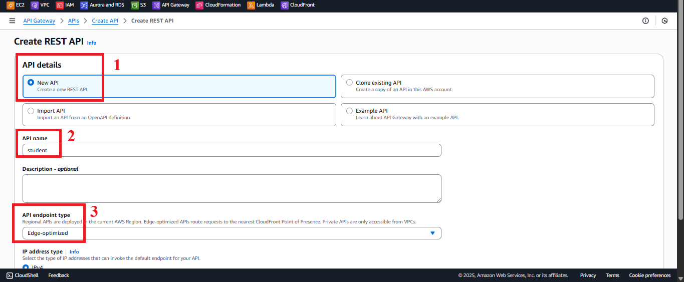 API Configuration Interface
