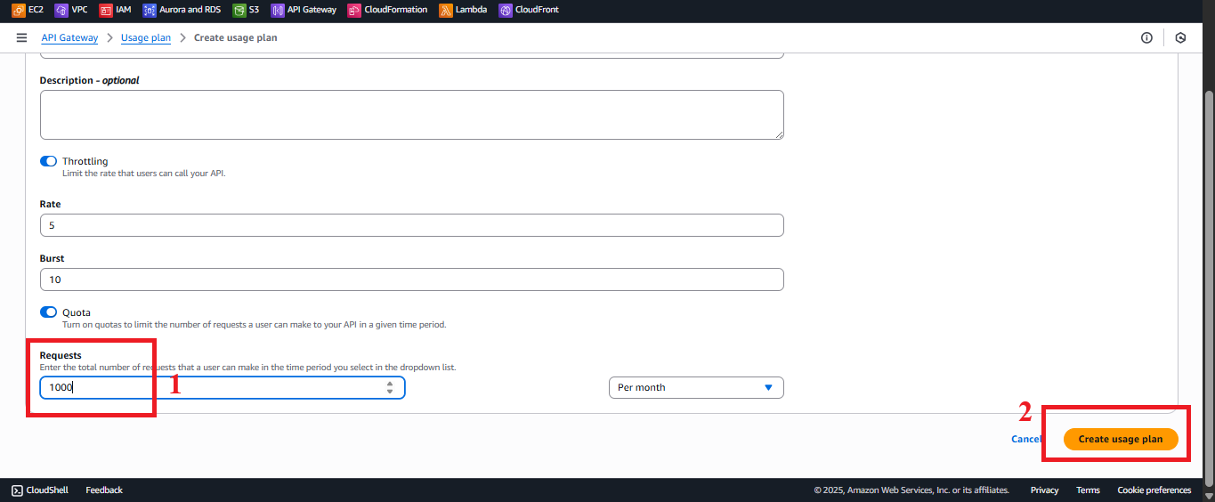 Click Create Button