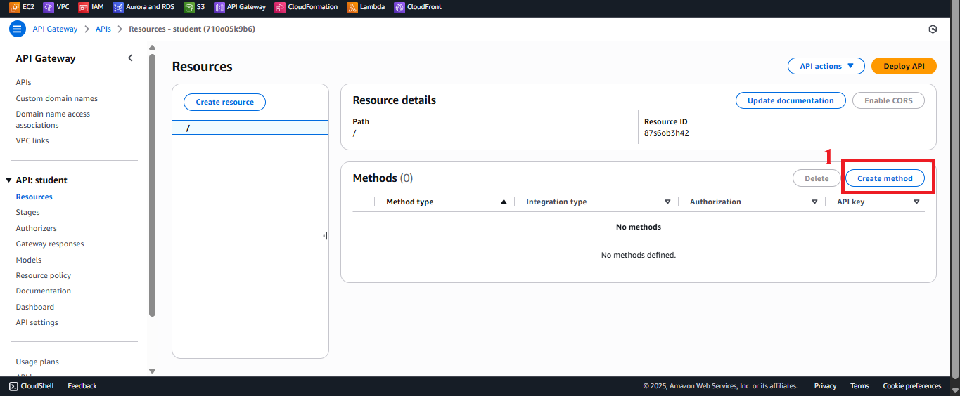 Create /students Resource Interface