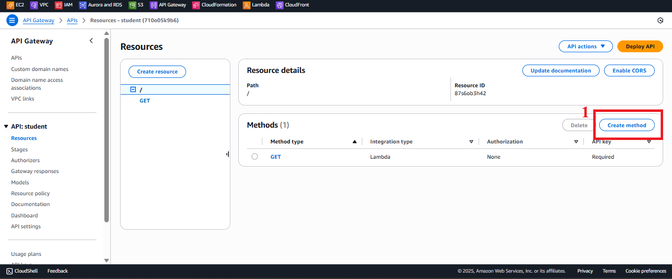 Use /students Resource Interface
