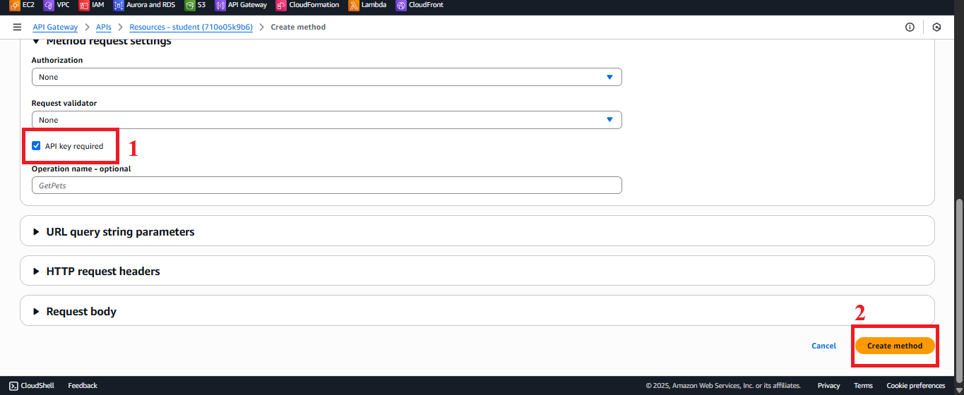 Enable API Key Required Interface