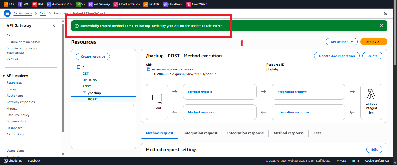 Enable API Key Required interface.