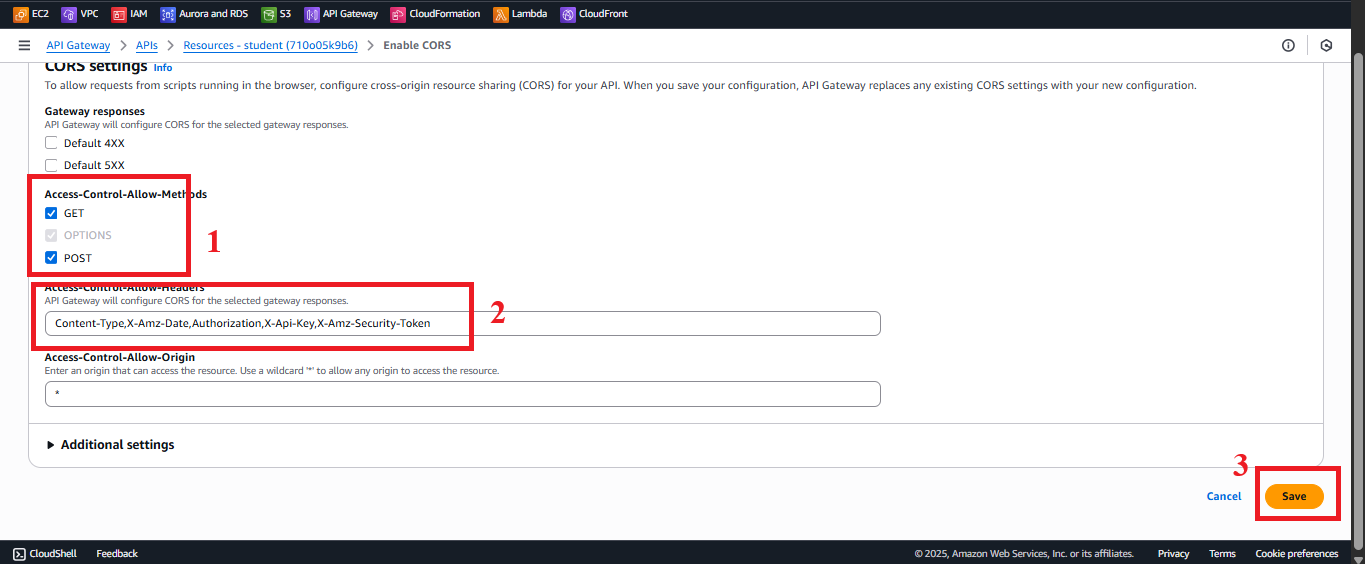 Enable CORS for the /backup resource.
